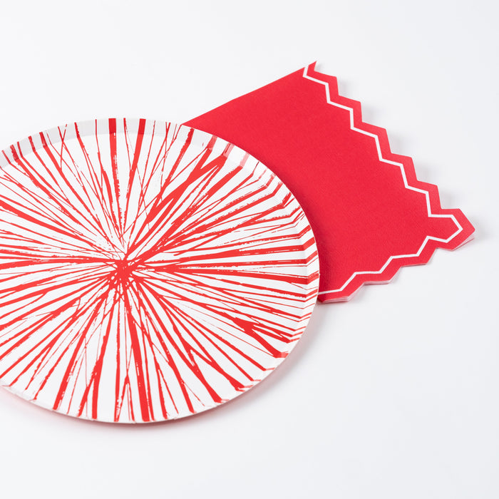 Red Celebration Chic Guest Towels