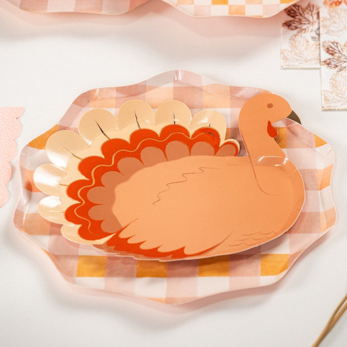 Harvest Turkey Dessert Paper Plates