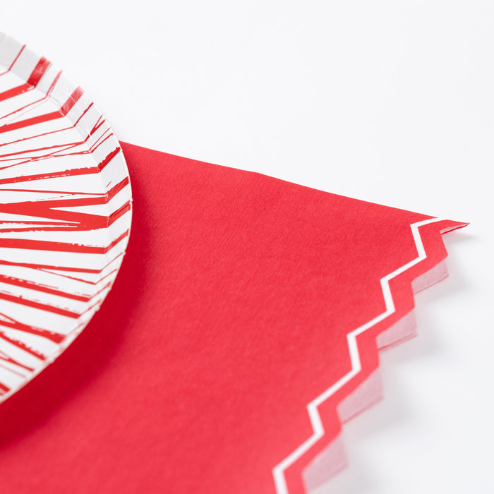 Red Celebration Chic Guest Towels