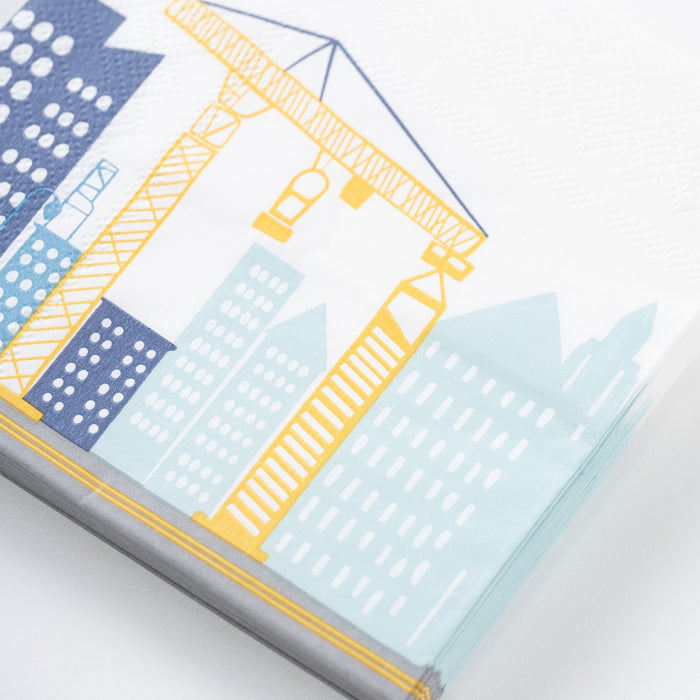 Construction Beverage Napkins