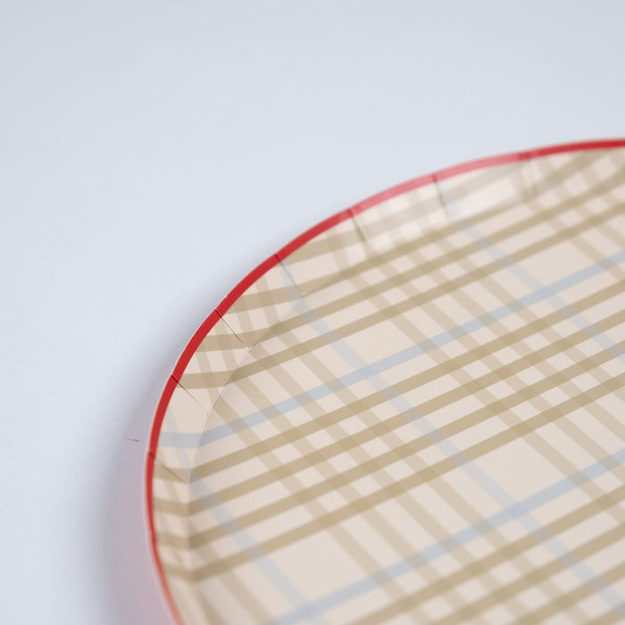 Camping Gingham Dinner Plates