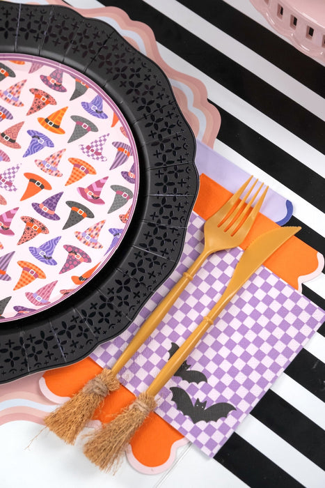 Bewitching Hats Halloween Dessert Plates