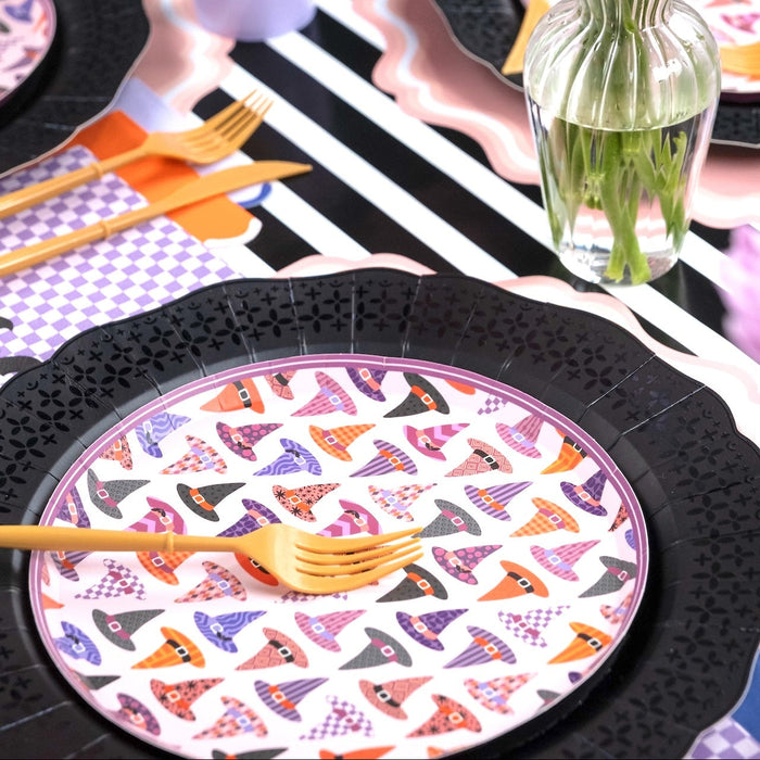Bewitching Hats Halloween Dessert Plates