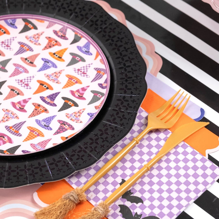Black Striped Table Runner