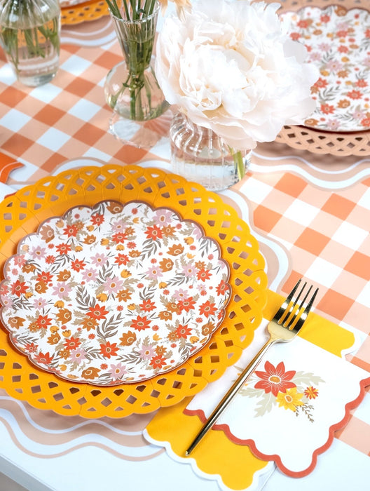 Deluxe Autumn Floral Party Kit- 24 Place Settings