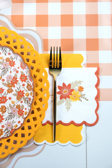 Deluxe Autumn Floral Party Kit- 24 Place Settings