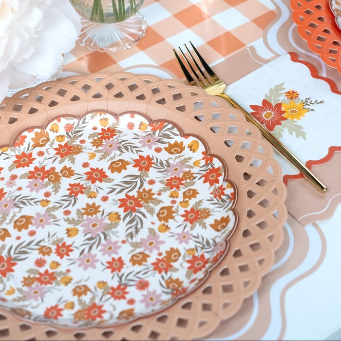 Deluxe Autumn Floral Party Kit- 24 Place Settings