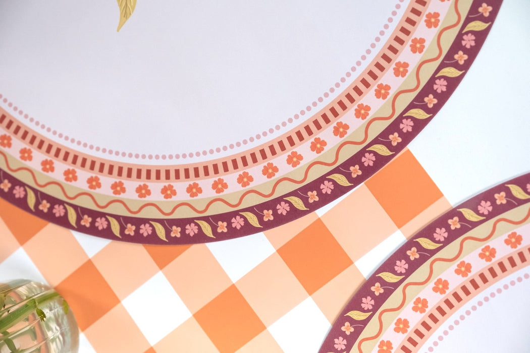Harvest Floral Round Placemats