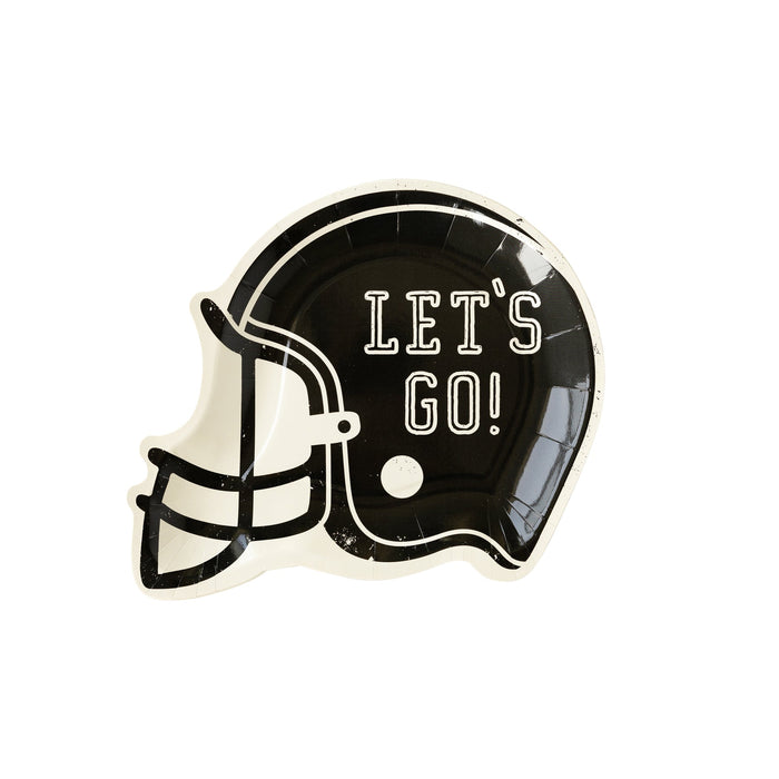 Let's Go Helmet Shaped Plate