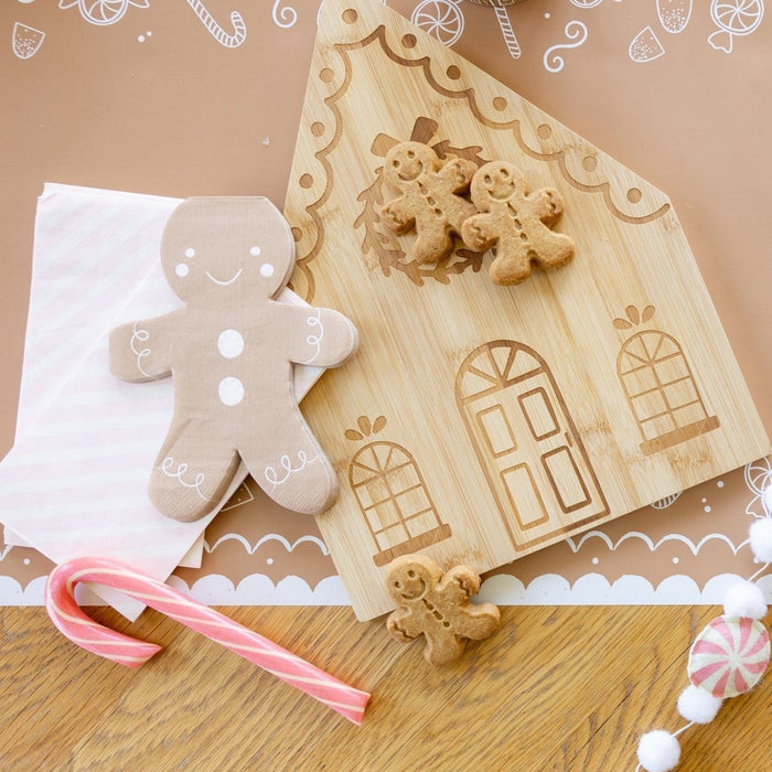 Gingerbread Pink Stripe Guest Towels