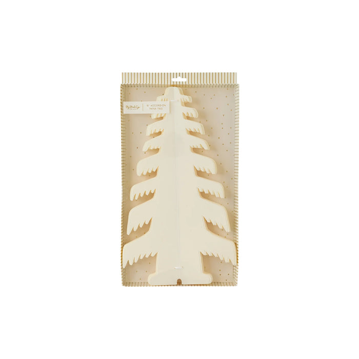 Golden Holiday Large Paper Tree Decor