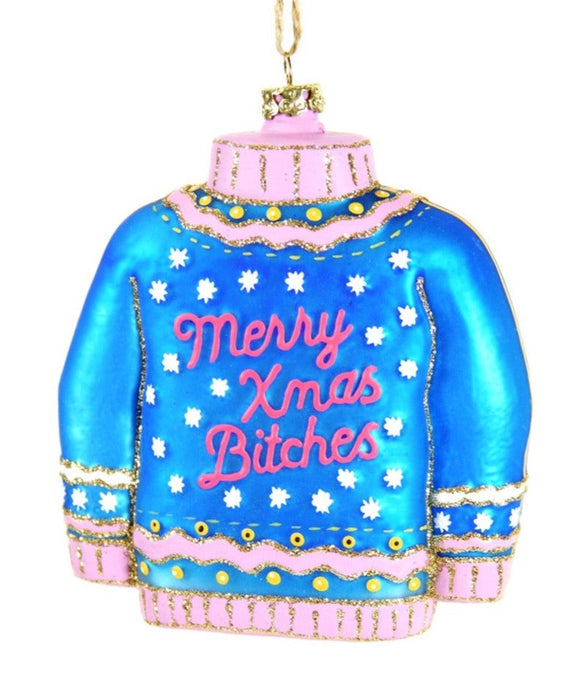 Blue & Pink Christmas Sweater