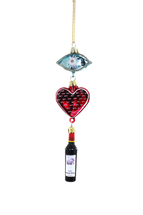 I Love Wine Ornament