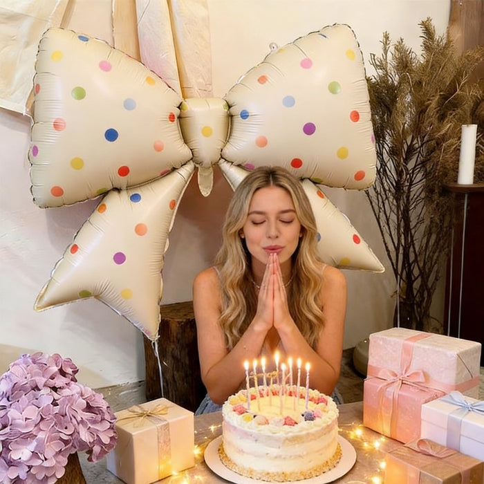 38" Polkadot Bow Balloon