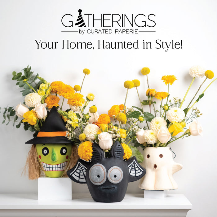 Paper Mache Ghost Bucket
