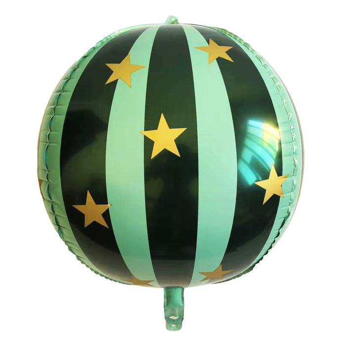 22" Green Starry Ball Balloon