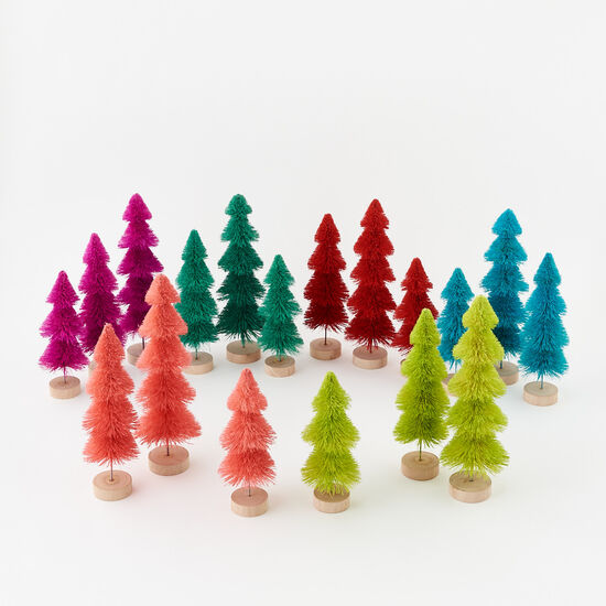 Colorful Tiered Sisal Trees