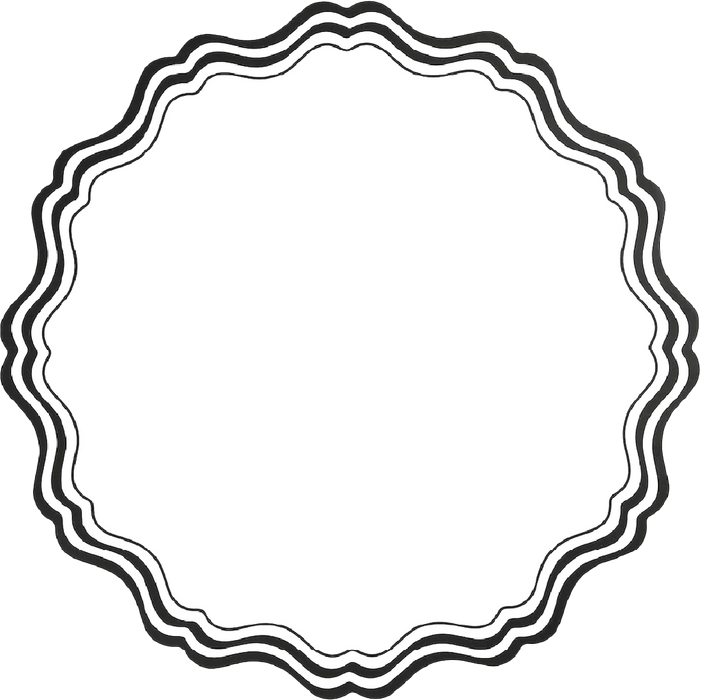 Black & White Fancy Placemats