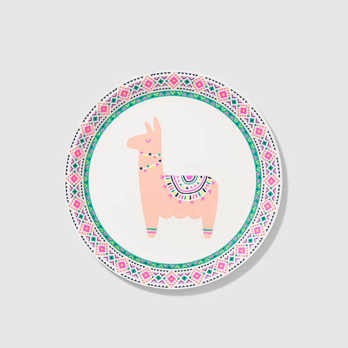 Happy Llama Dessert Paper Plate
