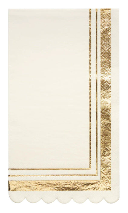 Gold & White Guest Towel