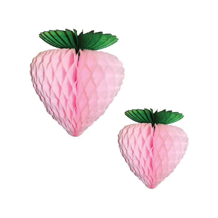 Light Pink Strawberry Honeycomb Tissue