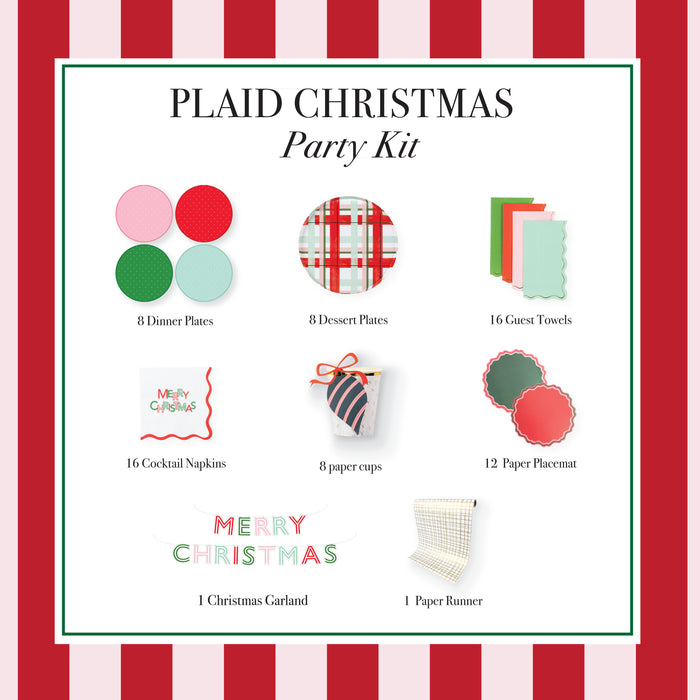 Plaid Christmas Party Kit