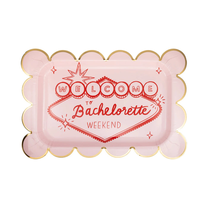 Bachelorette Scalloped Plate