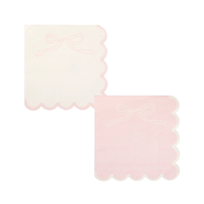 Pink Dainty Bows Cocktail Napkin