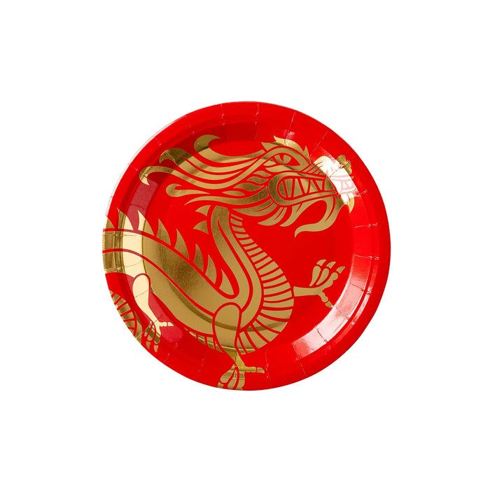 Lunar New Year Large Dragon Paper Plate