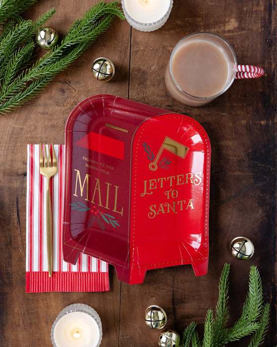 Christmas Mailbox Shaped Plate