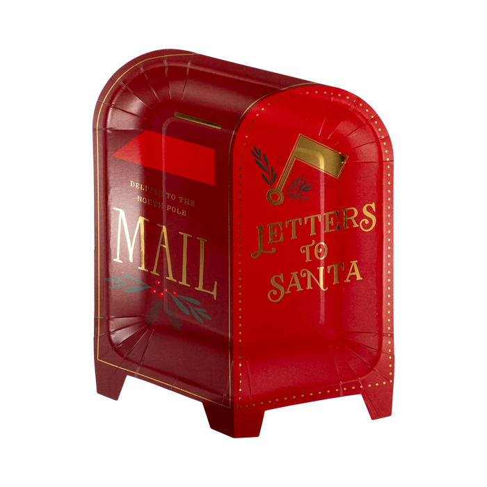 Christmas Mailbox Shaped Plate