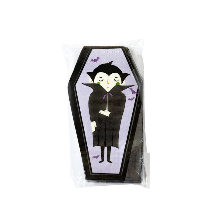 Dracula Coffin Shaped Paper Dinner Napkin