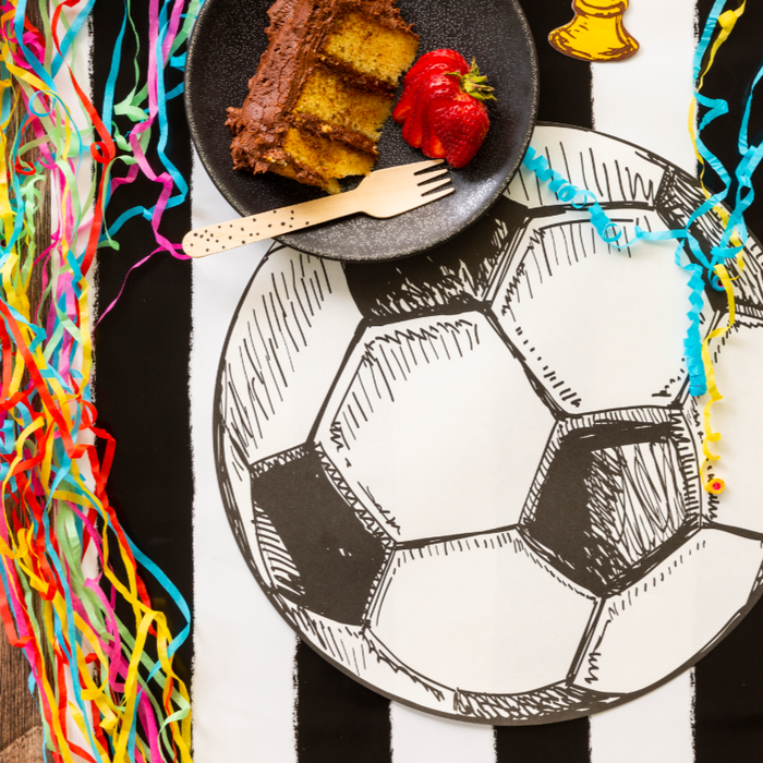 Sports Fan Soccer Ball Paper Placemats