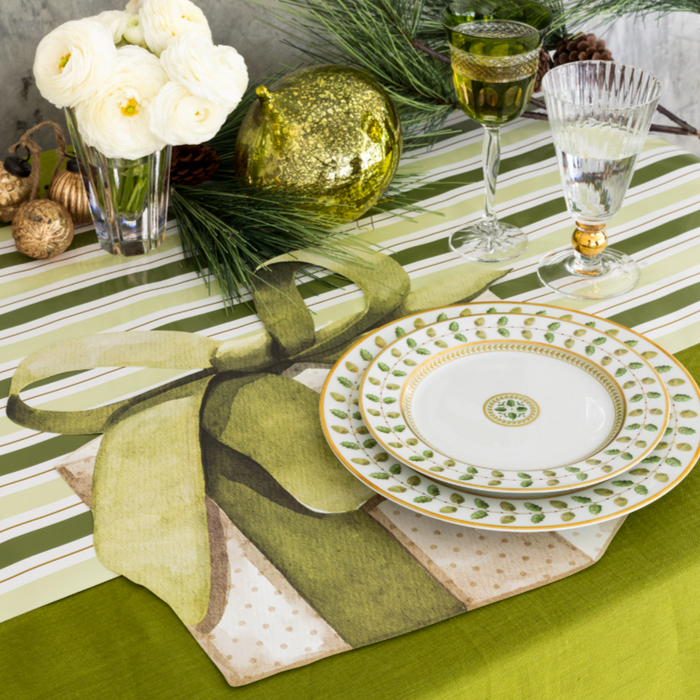 Green Beautiful Gift Paper Placemats