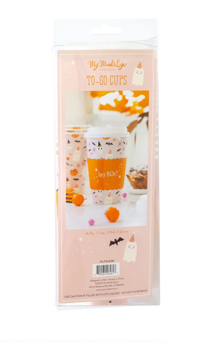 Pink Halloween Icons To-Go Cups
