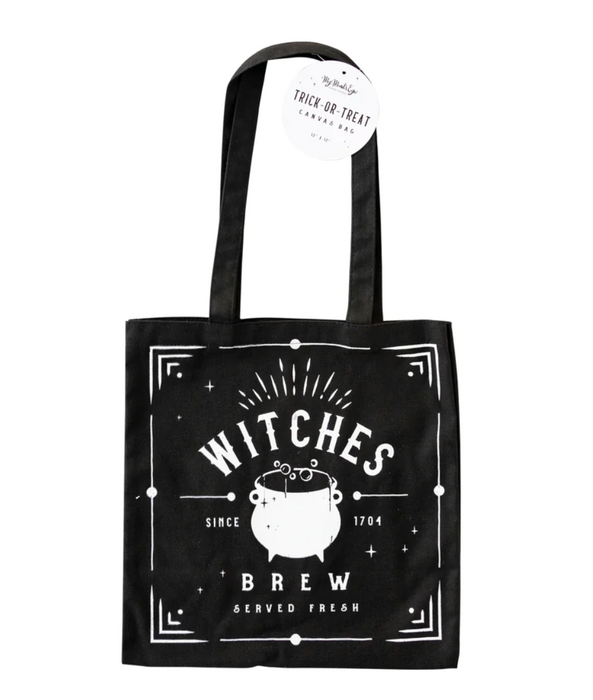 Witch's Brew Canvas Trick or Treat Bag