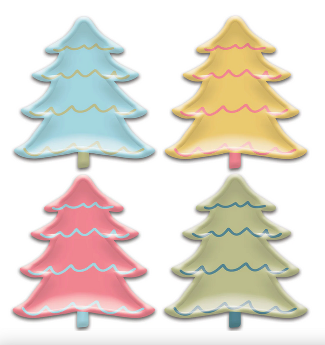 Bright Holiday Tree Paper Plates