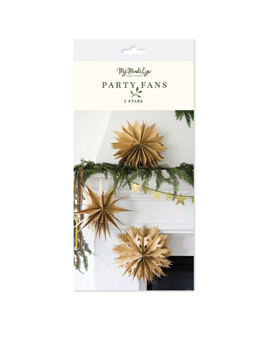 Christmas Memories Kraft Paper Bag Fan Set