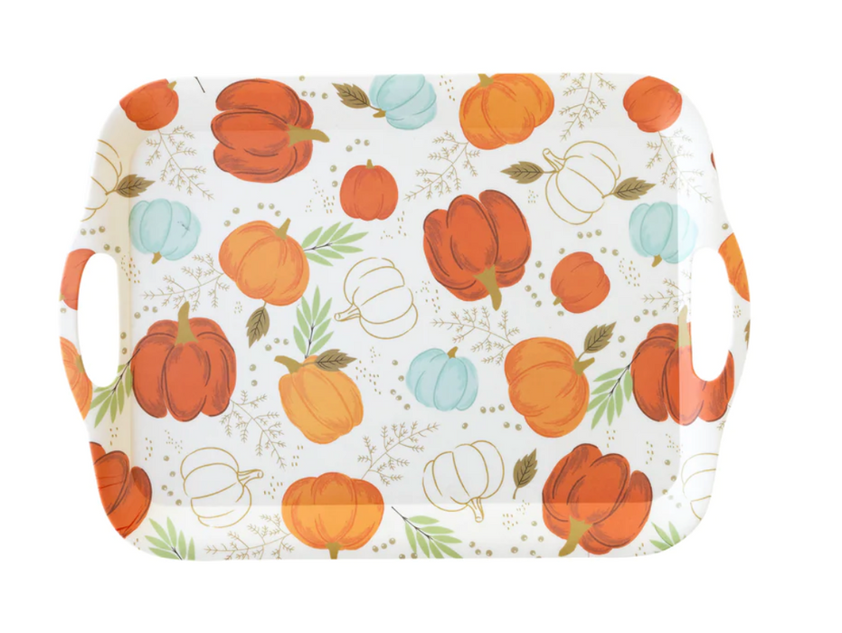 Scattered Pumpkins Reusable Bamboo Tray