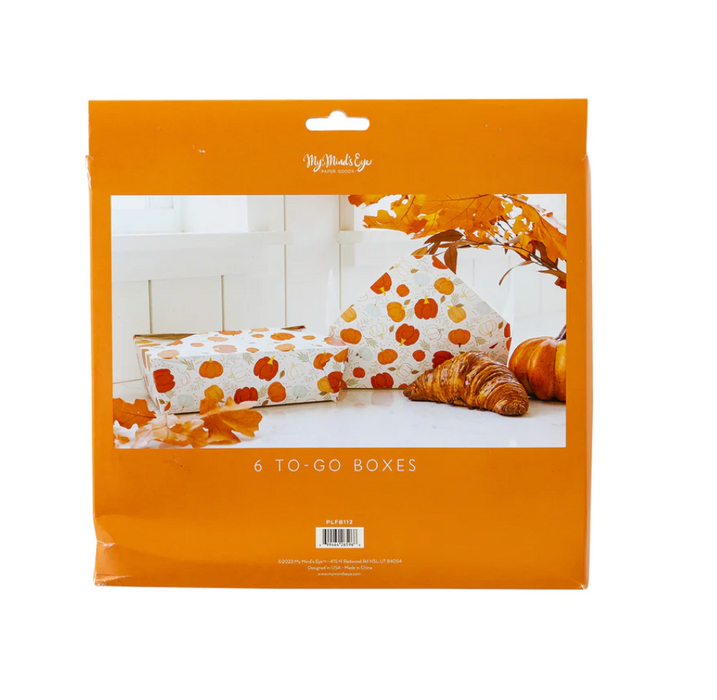 Scattered Pumpkins Take Home Box