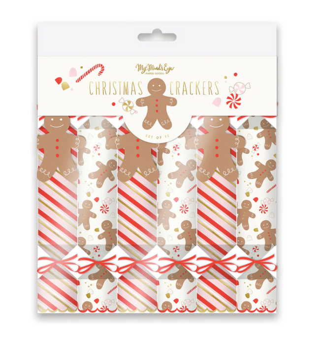 Gingerbread & Striped Crackers Set