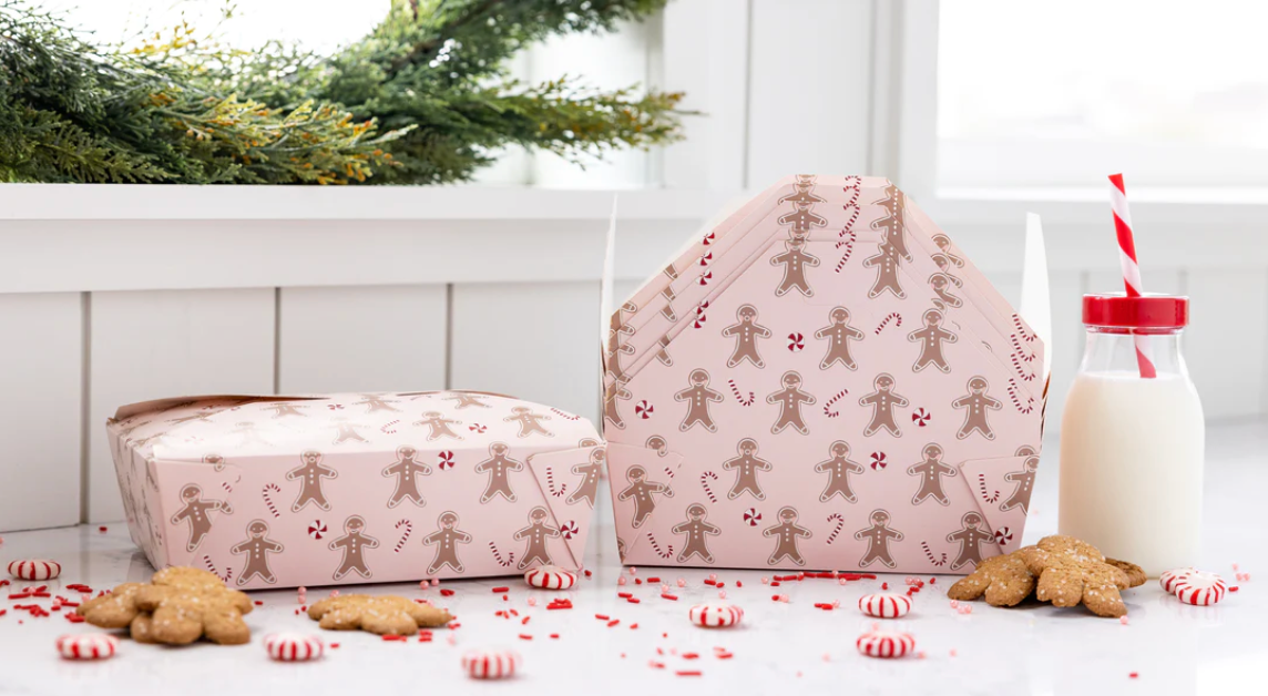 PINK GINGERBREAD TAKE HOME BOX
