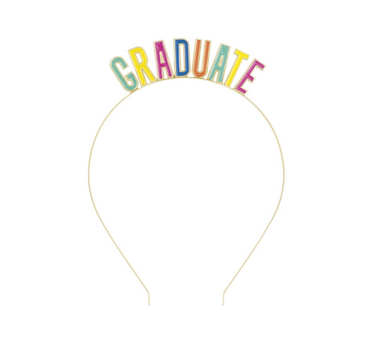 Multicolor Enamel "Graduate" Headband