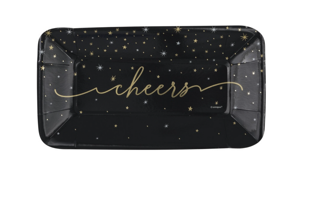 Disco New Year "Cheers" Appetizer Plates