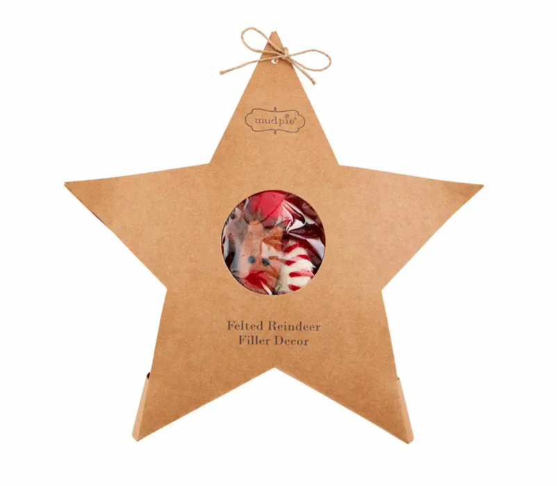 REINDEER CHRISTMAS FELTED FILLER