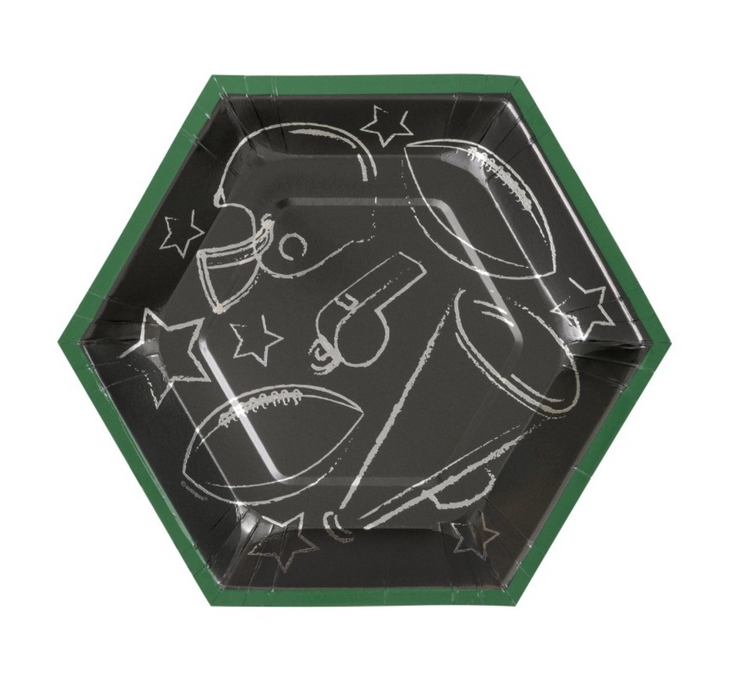 Kickoff Football Hexagon Shaped Plates