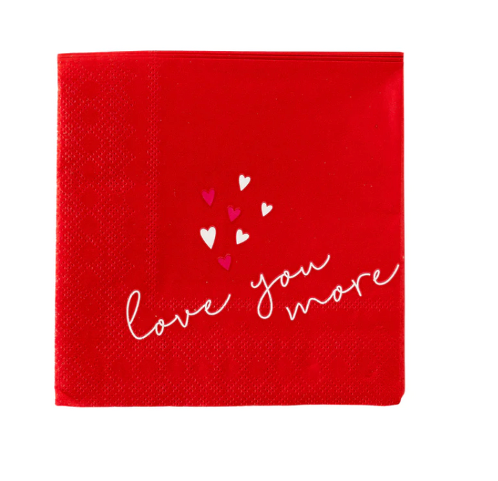 Love You More Cocktail Napkins