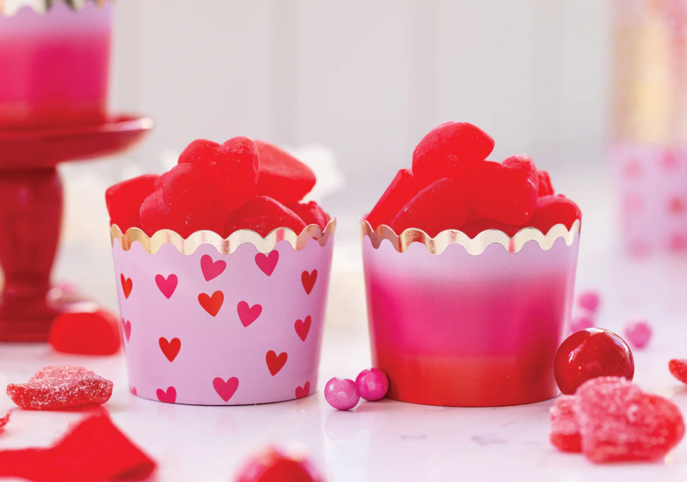 Foiled Ombre Lavender Baking Cups