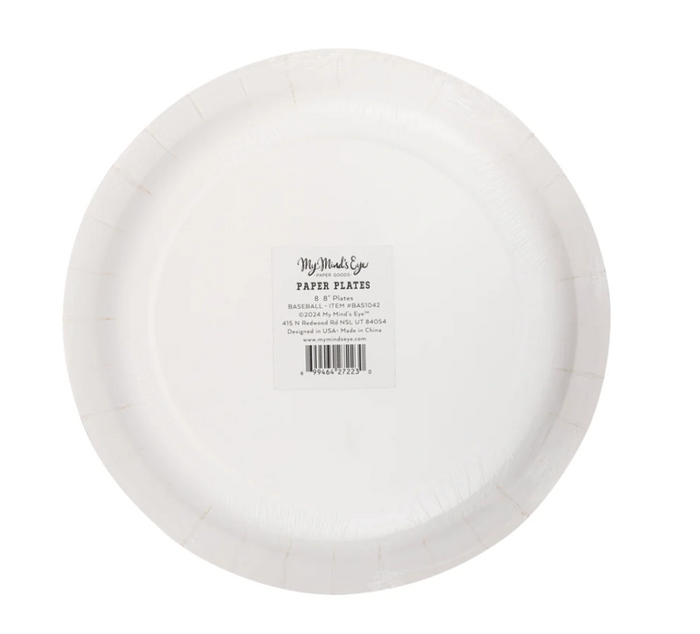 Baseball Paper Plate