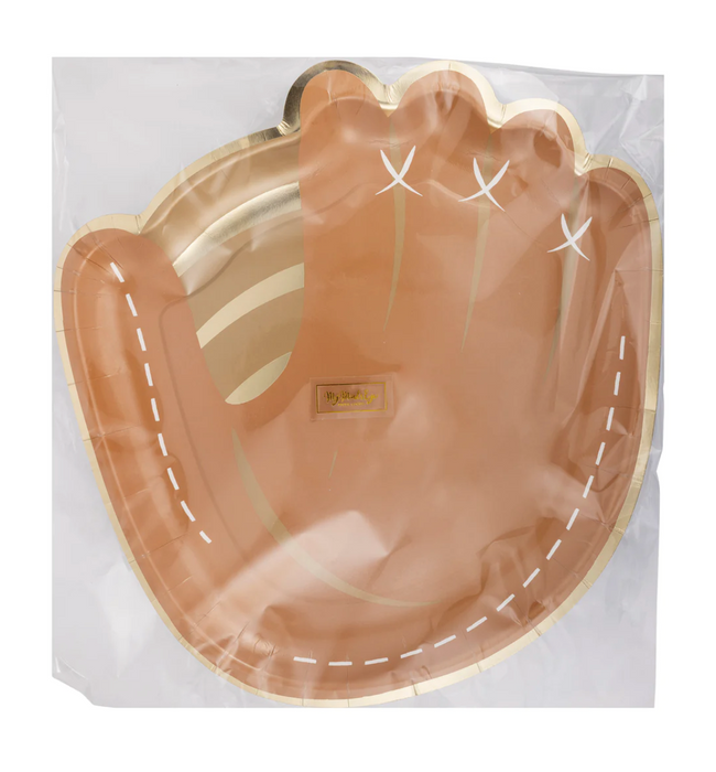 Baseball Mitt Shaped Paper Plate